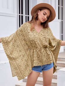 Rusttydustty Áo sơ mi Thắt lưng Viên lá sen Tất cả trên in Giải trí - Nhiều màu - Xem 4