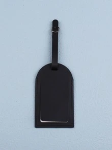 Thẻ hành lý đồ họa chữ cái tối giản - màu đen - Xem 4