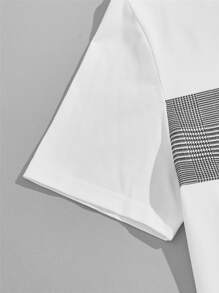 Manfinity VCAY Nam Áo thun & quần Bông Kẻ sọc Glen & Đồ họa Chữ cái - Nhiều màu - Xem 3