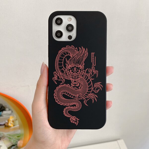 

Dragon Print Phone Case, Multicolor