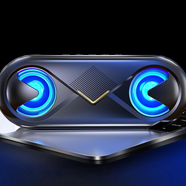 

динамик светящийся Bluetooth, Чёрный