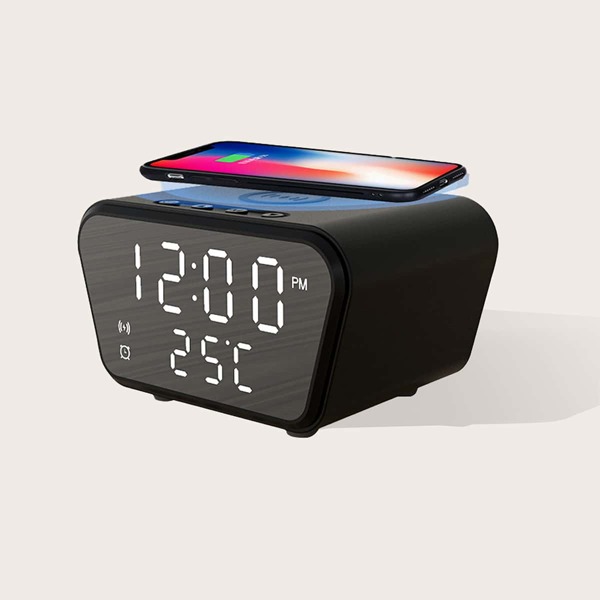 

10W Clock Wireless Charger, Black