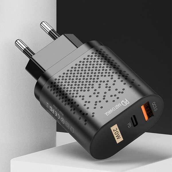 

2 Port Fast Charger Head, Black