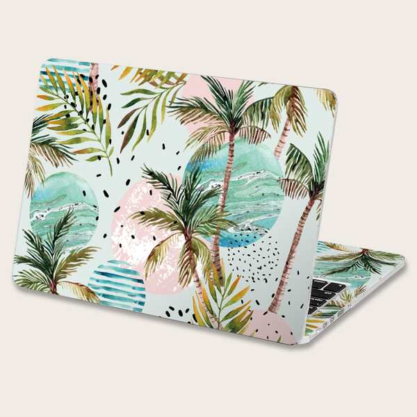 

2sheets Coconut Tree 15 Inch Laptop Sticker, Multicolor