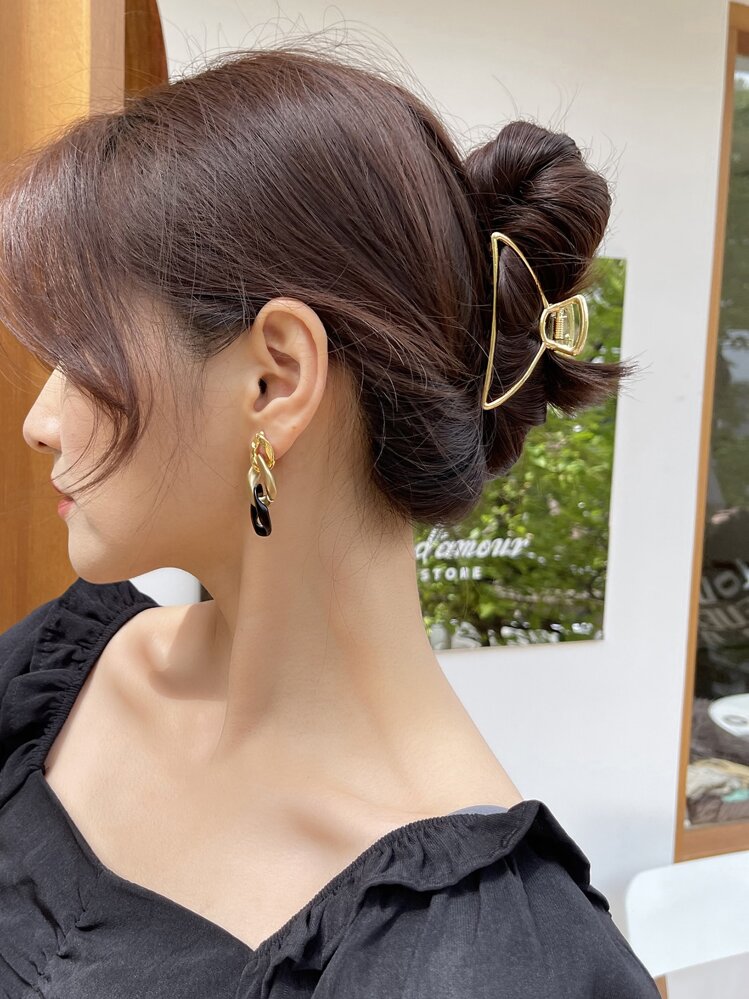 DAZY 金属发爪 街头爪夹 发夹 发颚夹 发夹 发夹 发夹 捕发夹 - 金色 - 查看 4