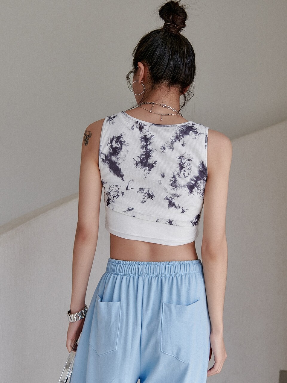 Tie Dye Crop Tank Top