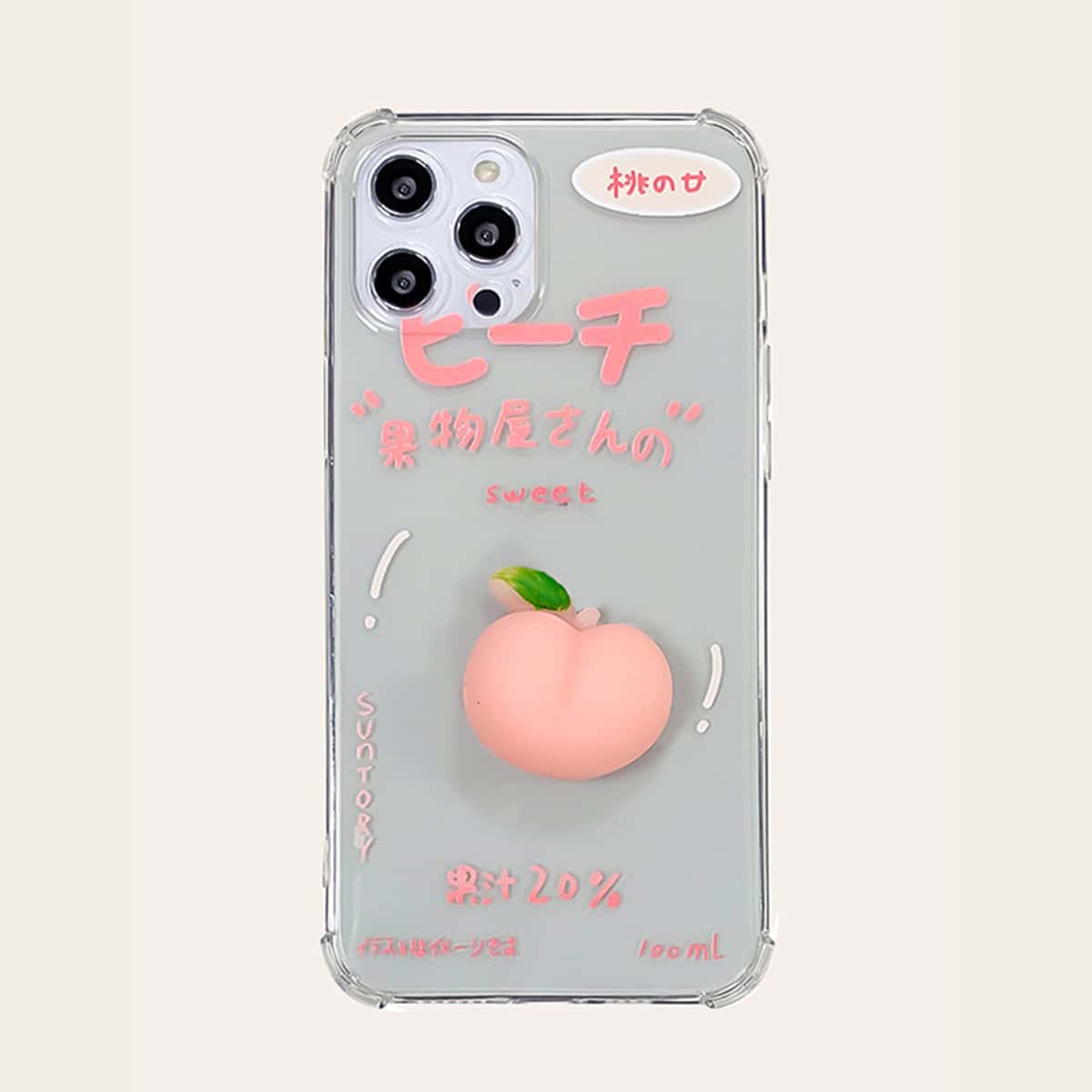 

Peach Decor Transparent Phone Case, Clear