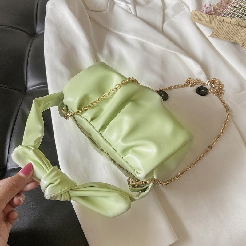 

Bow Decor Satchel Bag, Green