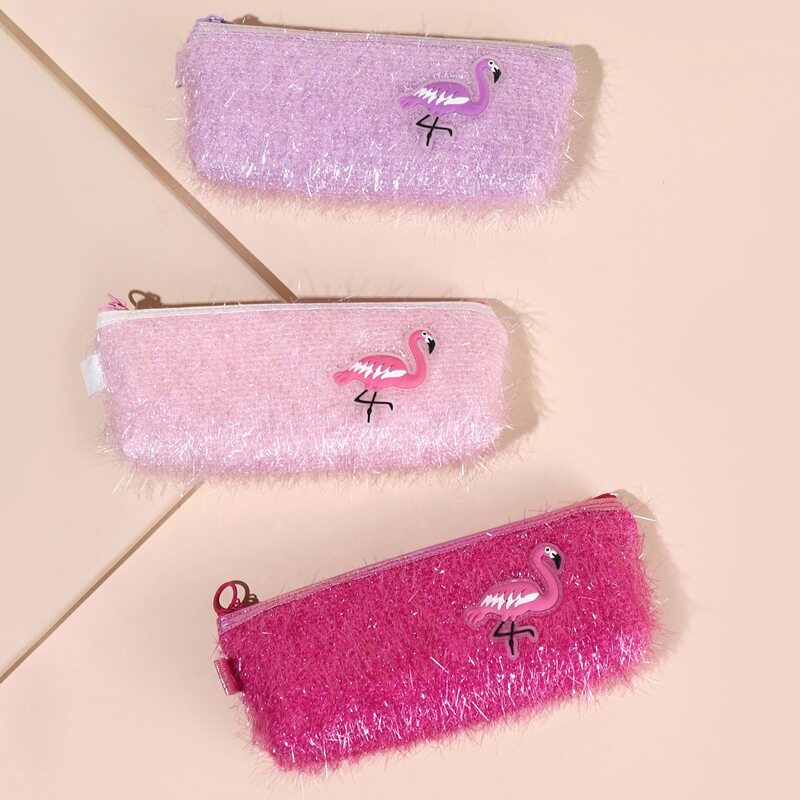 

1pc Flamingo Pattern Random Pencil Bag, Multicolor