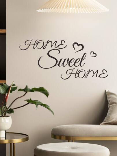 1pc Slogan Graphic Wall Sticker, Black Self Adhesive Wall Art Decal For Home Decor,Stickers,Wall Decal, Vinyl Decal For Home Decorations,Spring Decoration Items Refresh Your Home,Rama Decoration Stickers Gifts Birthday Graduation