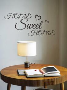 1 件标语图形墙贴，黑色自粘墙贴艺术贴花，用于家居装饰，贴纸，墙贴花，乙烯基贴花，用于家居装饰，春季装饰品，让您的家焕然一新，Rama 装饰贴纸礼物生日毕业