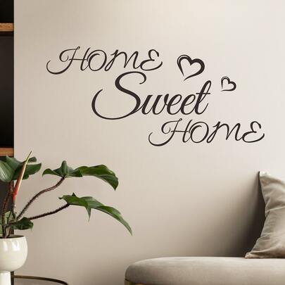 1 miếng dán tường hình khẩu hiệu, miếng dán tường nghệ thuật tự dính màu đen để trang trí nhà cửa, miếng dán, miếng dán tường, miếng dán vinyl để trang trí nhà cửa, vật dụng trang trí mùa xuân làm mới ngôi nhà của bạn, miếng dán trang trí Rama quà tặng sinh nhật tốt nghiệp