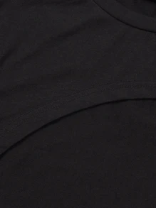 SHEIN Unity Bộ thời trang Khối Màu Gợi cảm - Màu Khaki - Xem 7