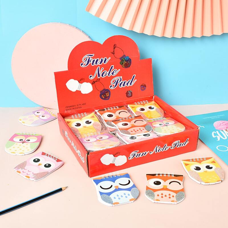 

1pc Owl Shaped Random Notepad, Multicolor
