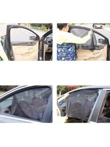 Car Window Shade - Black - View 5