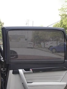 Car Window Shade - Black - View 1