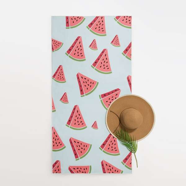 

Watermelon Print Beach Blanket, Multicolor