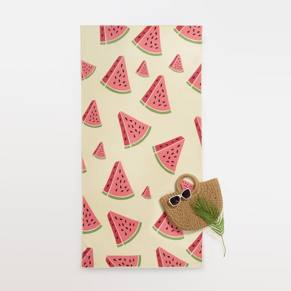 

Watermelon Print Beach Blanket, Multicolor
