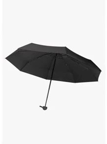 1pc Solid Color Umbrella - Black - View 3