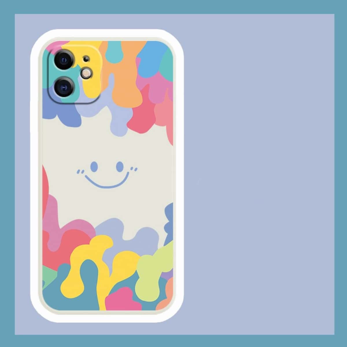 

Smile Pattern Phone Case, White