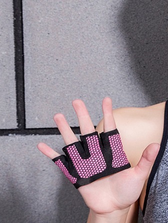 SKDK Nuevos guantes de entrenamiento de gimnasia para levantamiento de pesas para hombres y mujeres, guante parcial solo para los puntos de callos, ideal para levantamiento de pesas, ejercicio, entrenamiento, fitness