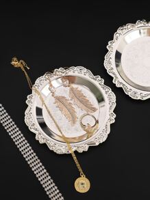 1pc Jewelry Storage Tray - Silver - View 1