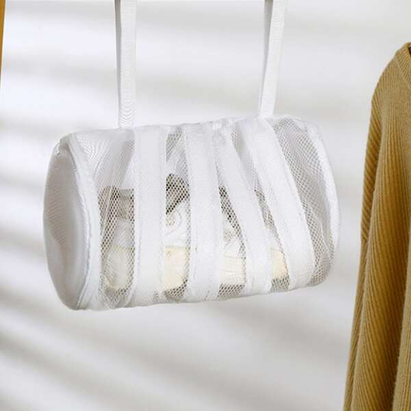 

1pc Mesh Laundry Bag, White