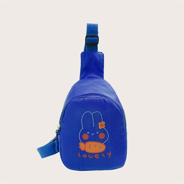 

Kids Cartoon Graphic Sling Bag, Blue