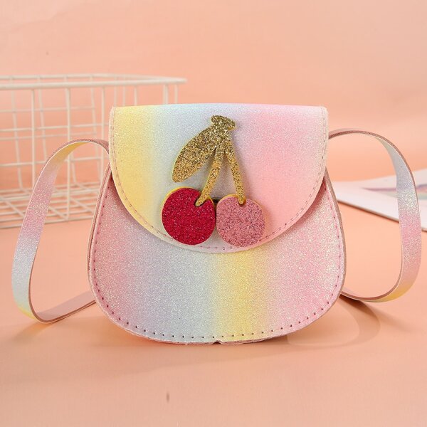 

Girls Ombre Flap Saddle Bag, Multicolor