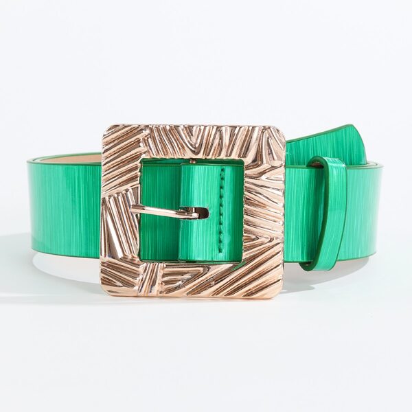 

Square Buckle Belt, Green