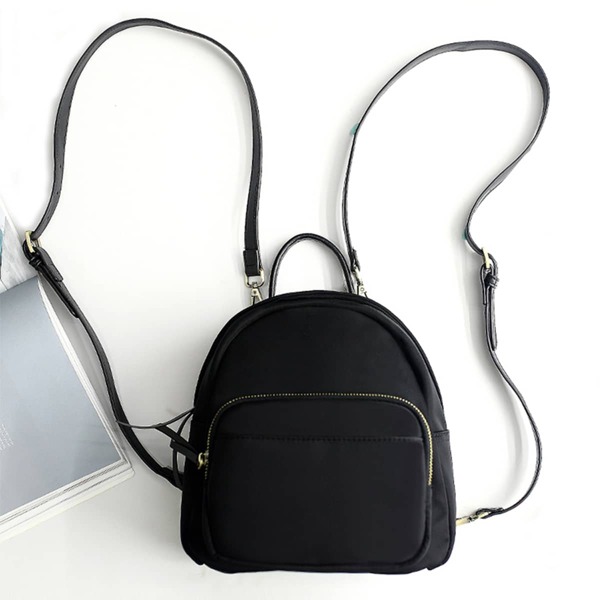 

Minimalist Pocket Front Classic Backpack, Black