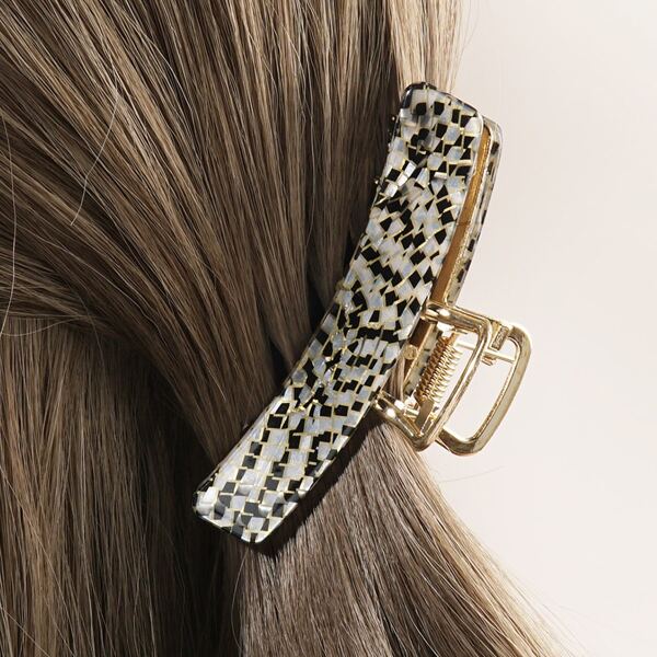 

Geometric Pattern Hair Claw, Multicolor