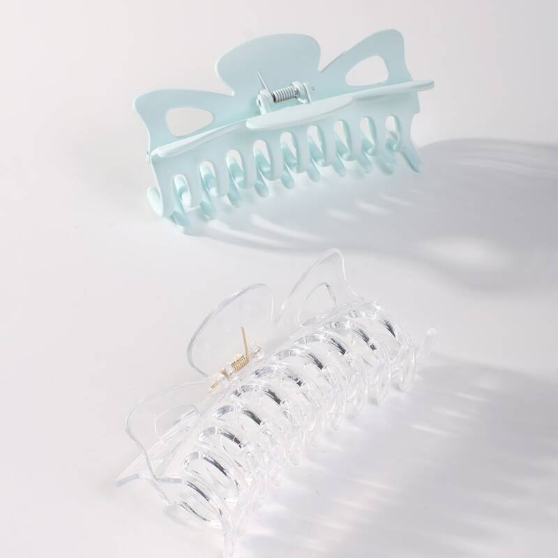 

2pcs Simple Hair Claw, Multicolor