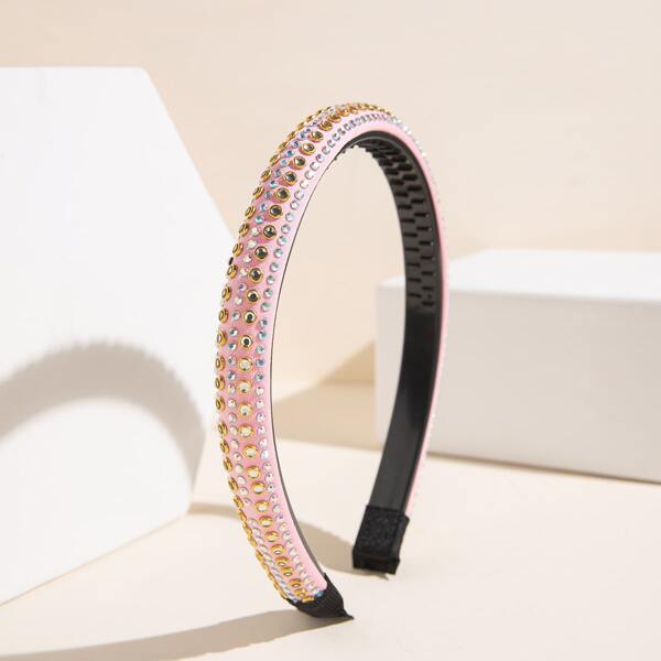 

Rhinestone Decor Hair Hoop, Pink