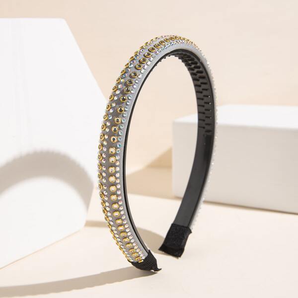

Rhinestone Decor Hair Hoop, Grey