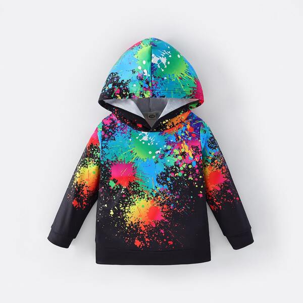 

Toddler Boys Painting Splash Hoodie, Multicolor