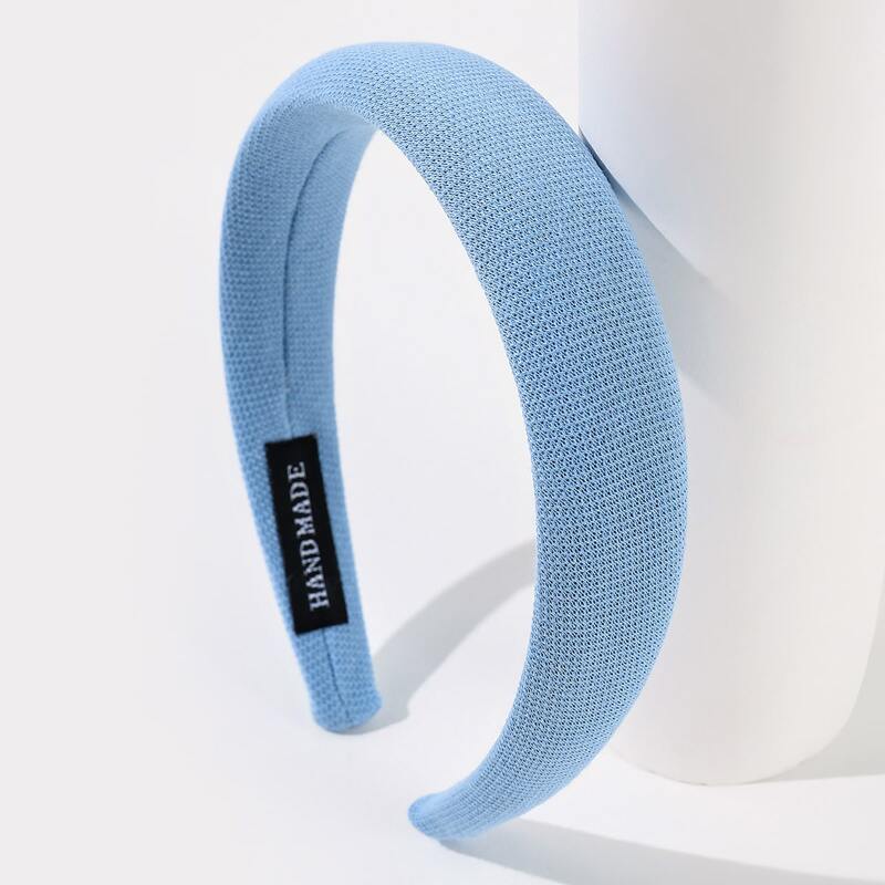 

Plain Wide Headband, Blue