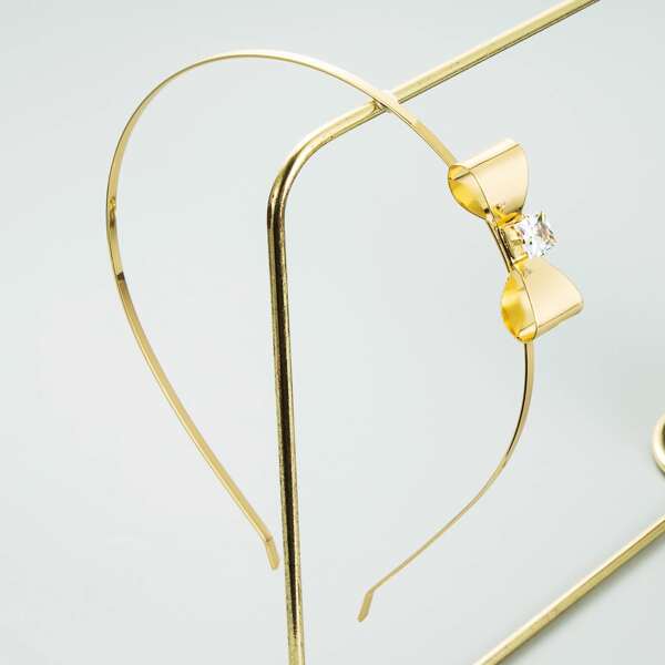

Bow Decor Headband, Gold