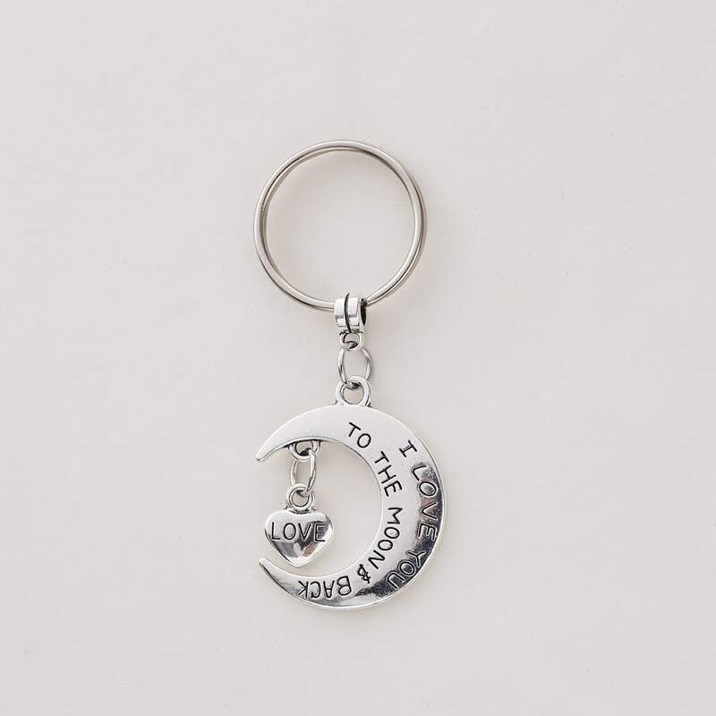 

Moon Pendant Keychain, Silver