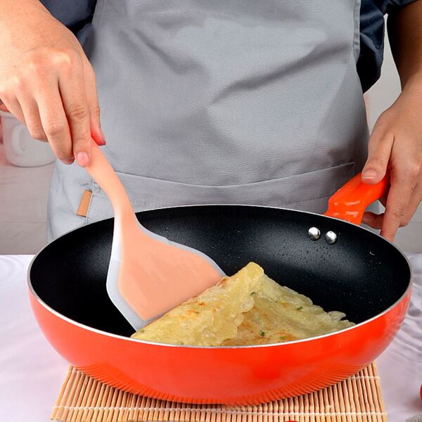 

1pc Silicone Cooking Spatula, Orange