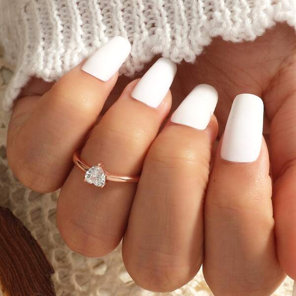 

Zircon Decor Ring, Rose gold