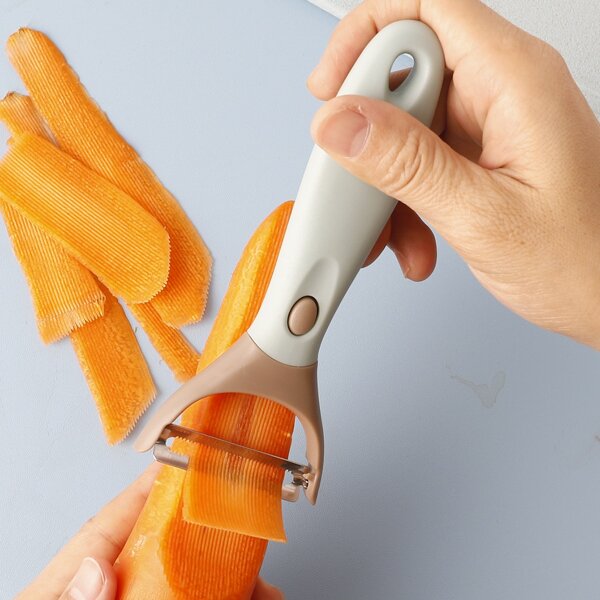 

1pc Color Block Peeler, Mint blue