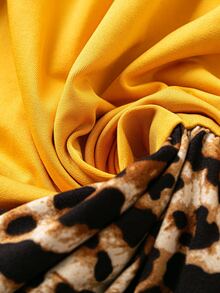 Đầm Plus Size Xù Khối Màu Báo Giải trí - Nhiều màu - Xem 5