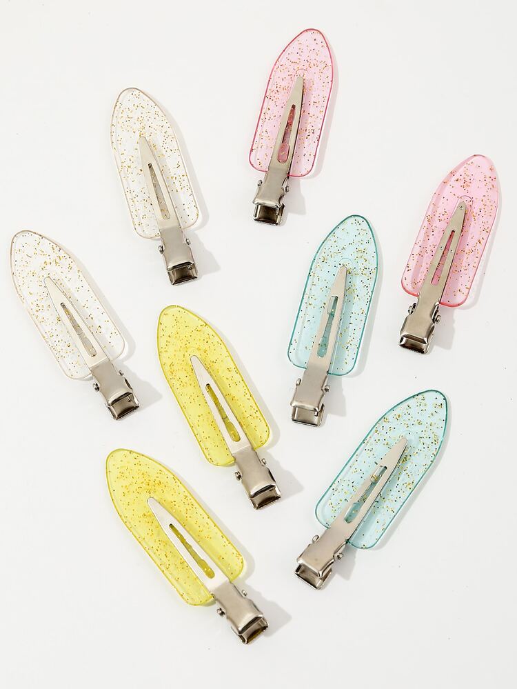 8 件闪光防弯曲发夹 - 彩色 - 查看 2