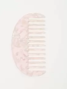 1 pieza Peine de dientes anchos con placa de ácido acético, lindo y portátil, medio circular, cepillo para el cabello, peine, herramientas para el cabello, productos y accesorios para el cabello para peluquería, salón de belleza, viajes esenciales, regreso a la escuela, vacaciones esenciales, accesorios para el cabello para mujeres, cepillo, cepillos para el cabello, cepillo para el cabello, cepillo desenredante, cepillo de bola, mini cepillo para el cabello, juego de cepillos para el cabello, peine de madera, cepillo para el cabello, mini cepillo para el cabello, cepillo desenredante, cepillos para el cabello, productos para el cabello, herramientas para el cabello, cosas para el cabello, cuidado del cabello, cepillo para el cabello rizado, equipo de peluquería, peine pequeño, mini cepillo para el cabello, artículos esenciales de viaje, peinado, peluquería, cepillo para el cabello, cepillo para el cabello liso, cepillo para el peinado, cepillo para el cabello rizado, cepillo para el b - Rosa - Ver 2