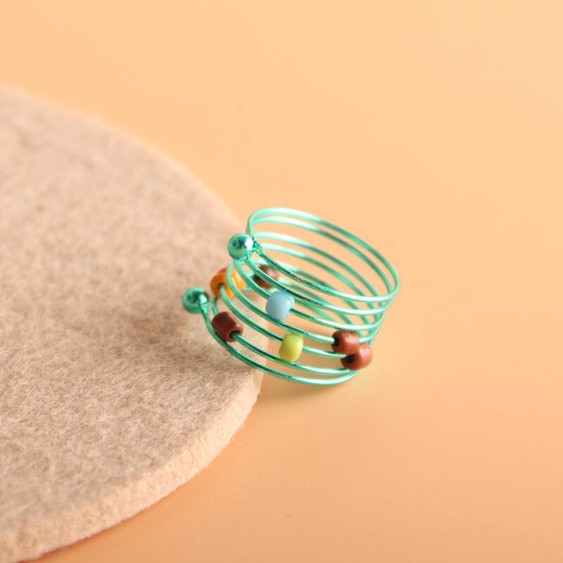 

1pc Spiral Ring, Green