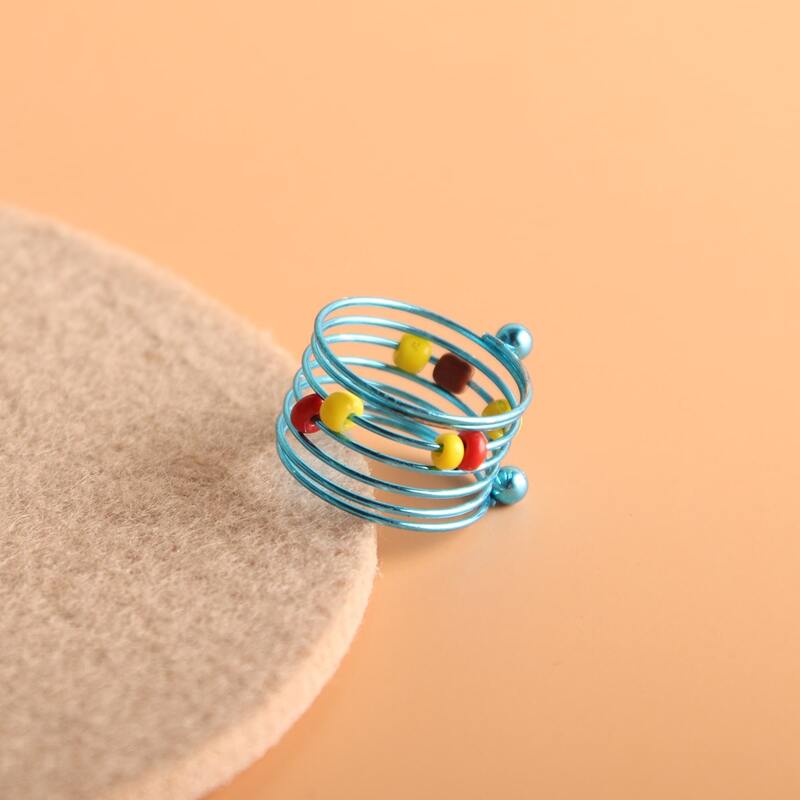 

1pc Spiral Ring, Blue