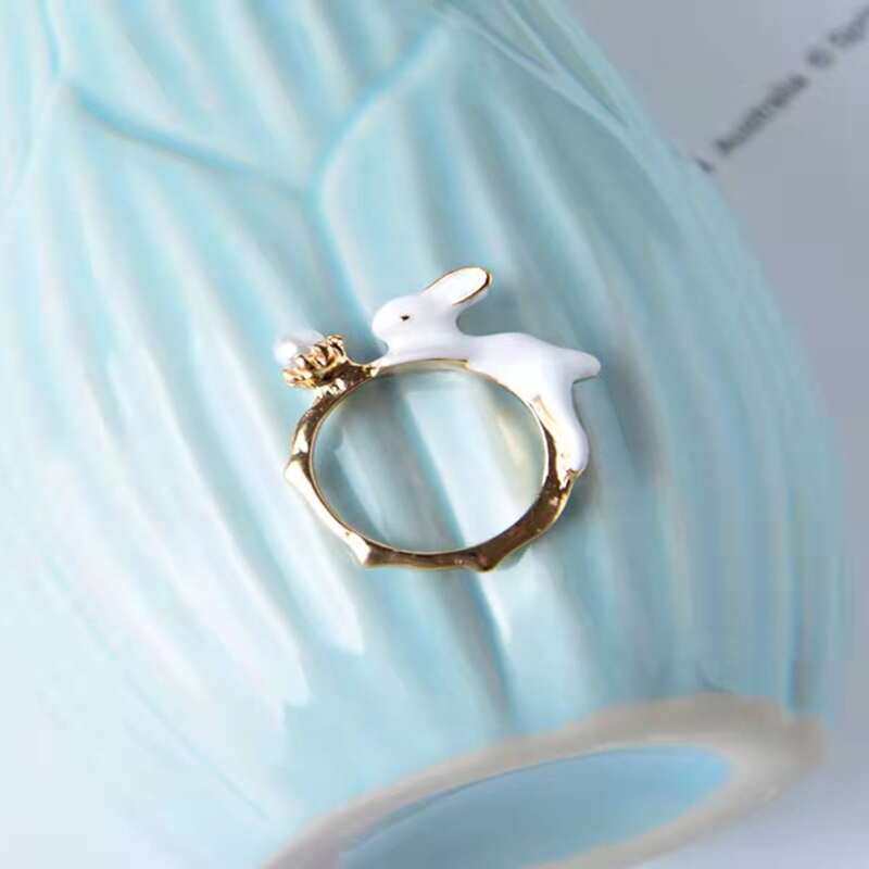 

1pc Rabbit Ring, Gold
