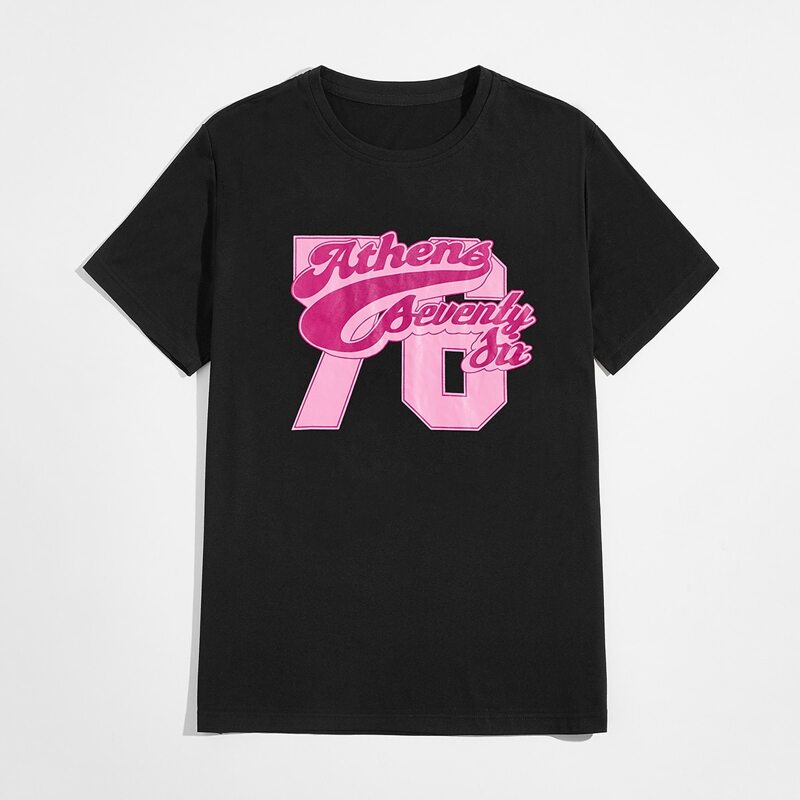 

Guys Letter Graphic Tee, Black