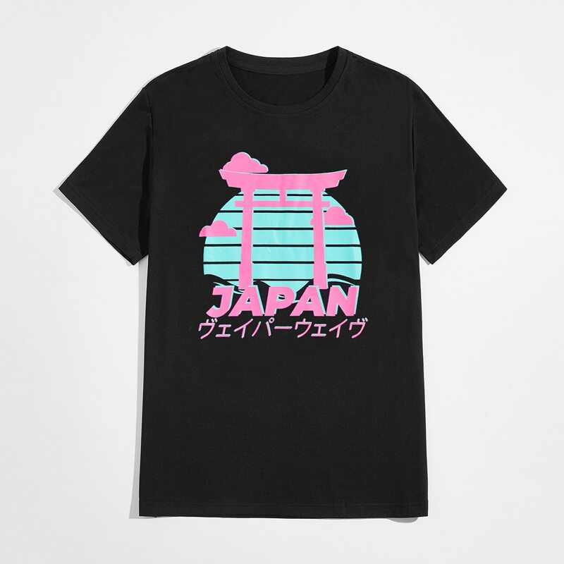 

Guys Letter Graphic Tee, Black